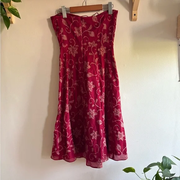 J.Crew Floral Cotton Bustier Dress – Size 0 - Picture 3 of 5